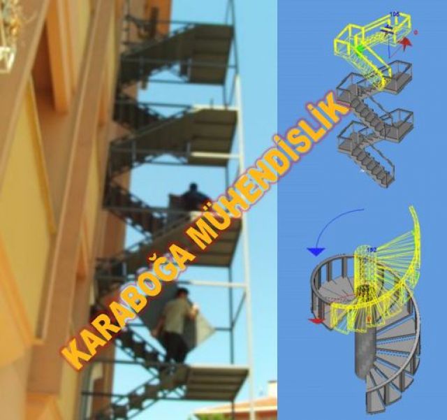 0216 6415084. Hızlı Tahliyeler İçin Yangın Merdivenleri